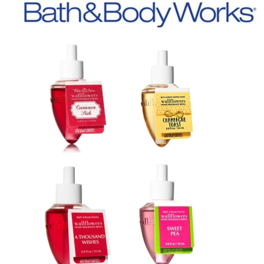 NWT Bath & Body Works Wallflower Refills, Variety Set of 4